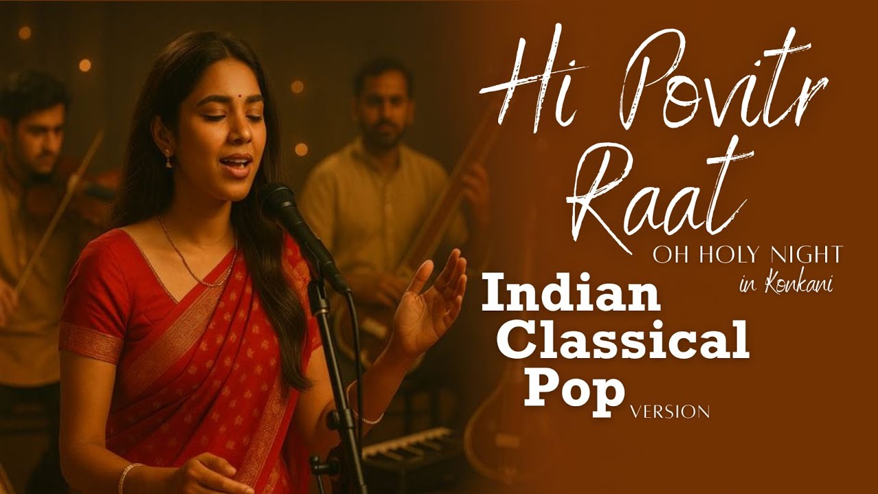🎶✨ Hi Povitr Raat – Indian Classical Pop Version | Oh Holy Night (Konkani) ✨🎶