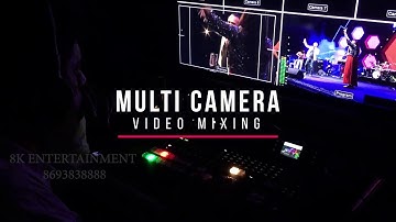 MULTI CAMERA VIDEO MIXER SETUP  - 8K ENTERTAINMENT- BLACKMAGIC VIDEO MIXER