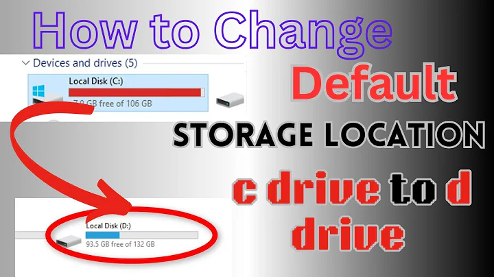 How to change default storage location in PC | Drive C: to D: | 2025