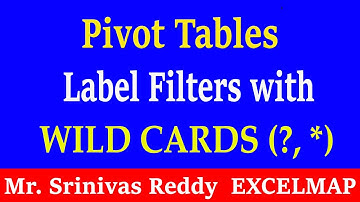 Pivot Table Label filters with WILDCARDS || MS - Excel 2019