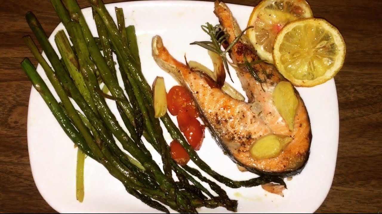 SALMON WITH ASPARAGUS RECIPE SALMON AND ASPARAGUS HOW TO COOK