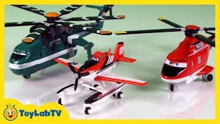 Planes Fire and Rescue Toys Dusty, Windlifter & Blade Ranger Toy Opening screenshot 5