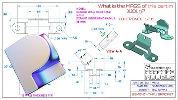 TTT 23-10-01 Thru Bracket - Practice Model with Plasticity