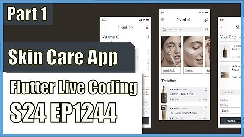 [Flutter] Flutter Live Coding EP1244 (Skin Care E-commerce App Part 1)