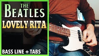 The Beatles - Lovely Rita /// BASS LINE [Play Along Tabs]