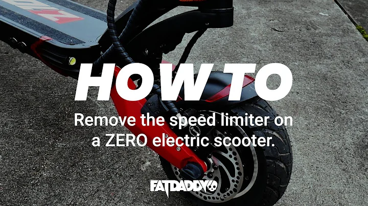How to remove speed limit on Zero electric scooters