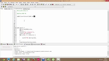 C Programlama Dersleri 40   Insertion Sort HD, 720p