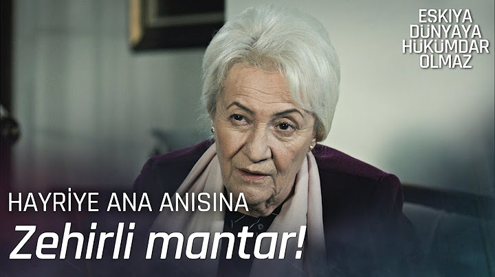 Zehir taciri nasıl öldürülür? - Hayriye Ana Anısına