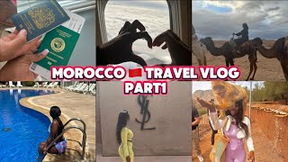 MOROCCO TRAVEL VLOG🇲🇦(PART1) ||MARAKESH 2024|| AGAFAY DESERT, YSL MUSEUM, OZOUD WATERFALL \& MORE!!