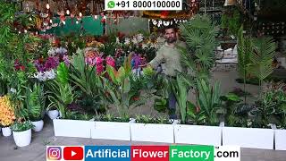 best quality Artificial plants manufacturing interior design plants customise product Ahmedabad