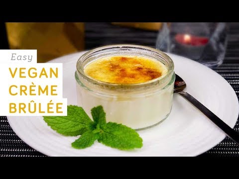 Vegan crème brûlée - only 4 ingredients and easy to make