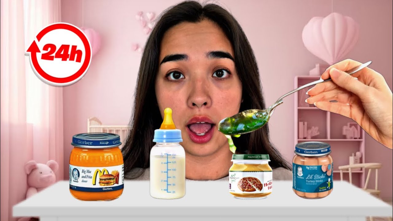 24h valgau tik BABY FOOD 😱 | DEMINO