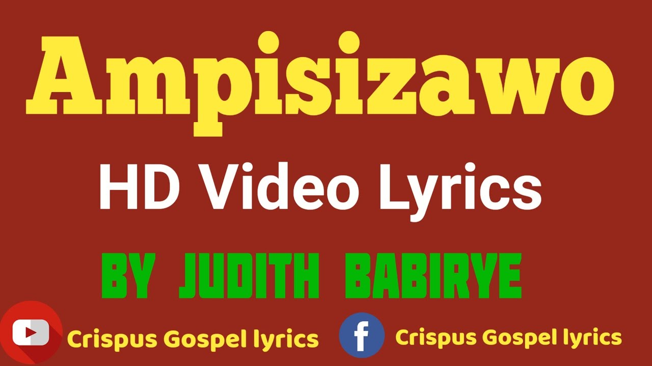 Ampisizawo   Judith Babirye HD Video Lyrics