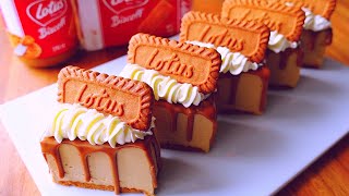 No-Bake Lotus Biscoff Cheesecake | No Gelatin | Milk Carton Mold | Easy Recipe