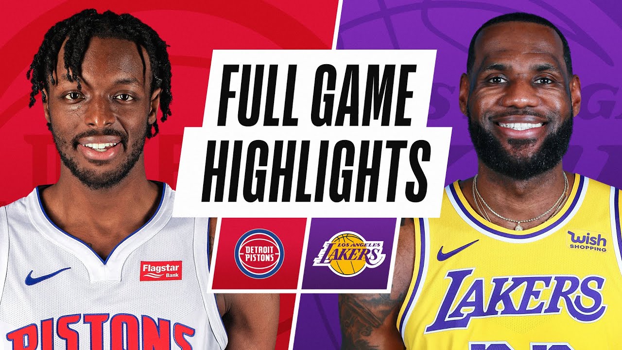 Pistons At Lakers Full Game Highlights February 6 2021 Youtube