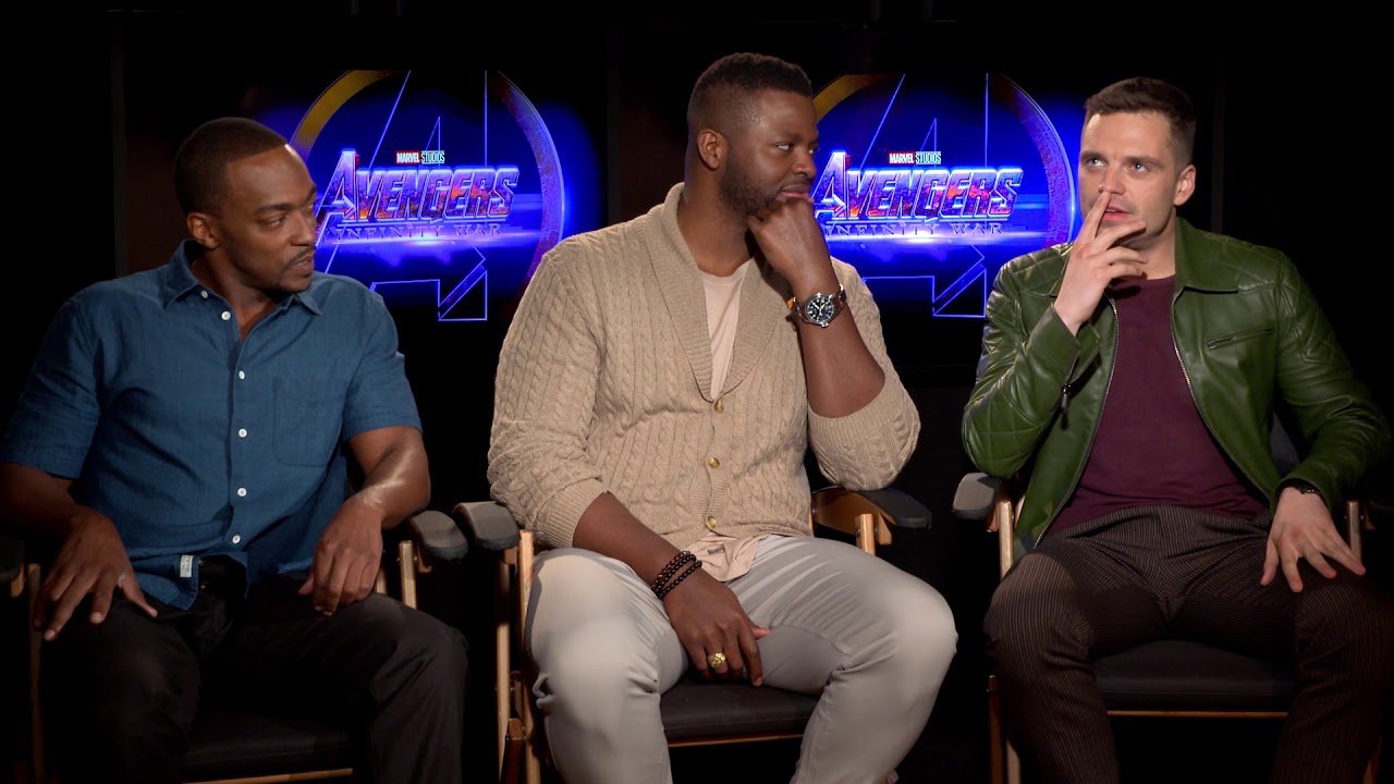 comics marvel Avengers: Infinity War Interview - Sebastian Stan, Anthony Mackie, and Winston Duke