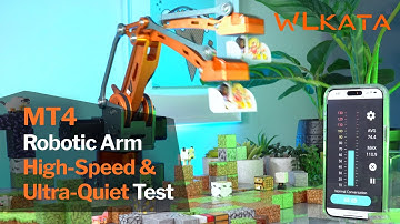 WLKATA MT4 Robot Arm High-Speed & Ultra-Quiet Test - Robotic Arm Mini Roller Coaster🎢🤖