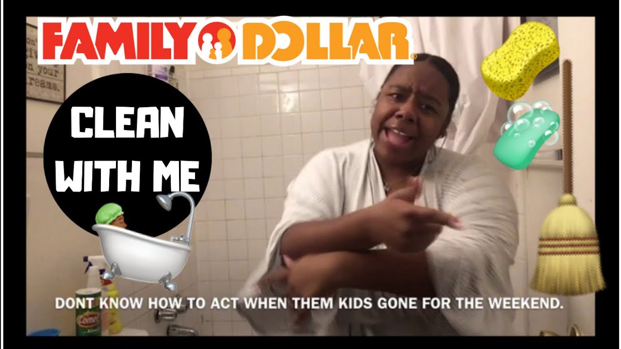 FRUGAL FRIDAYS Clean With Me Inexpensive Bathroom Decor With FAMILY