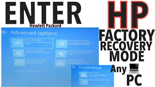 [HP] HOW TO ENTER FACTORY RECOVERY MODE OPTIONS FROM BOOT FOR HP LAPTOP / PC screenshot 4