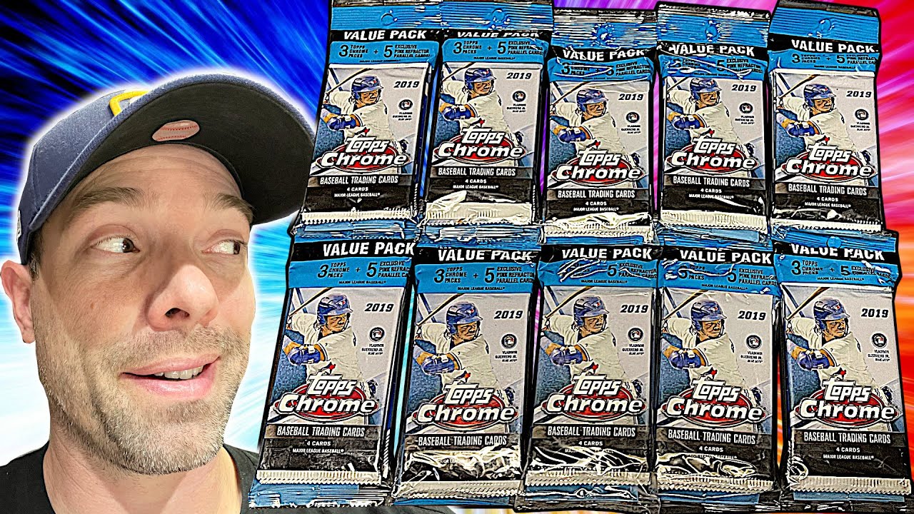LEGENDARY 2019 Topps CHROME (10) Pack MLB Baseball Cards Opening
