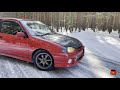 Тойота старлет гланза турбоToyota BOOST Starlet TURBO BLITZ Glanza V winter russia siberia 4k