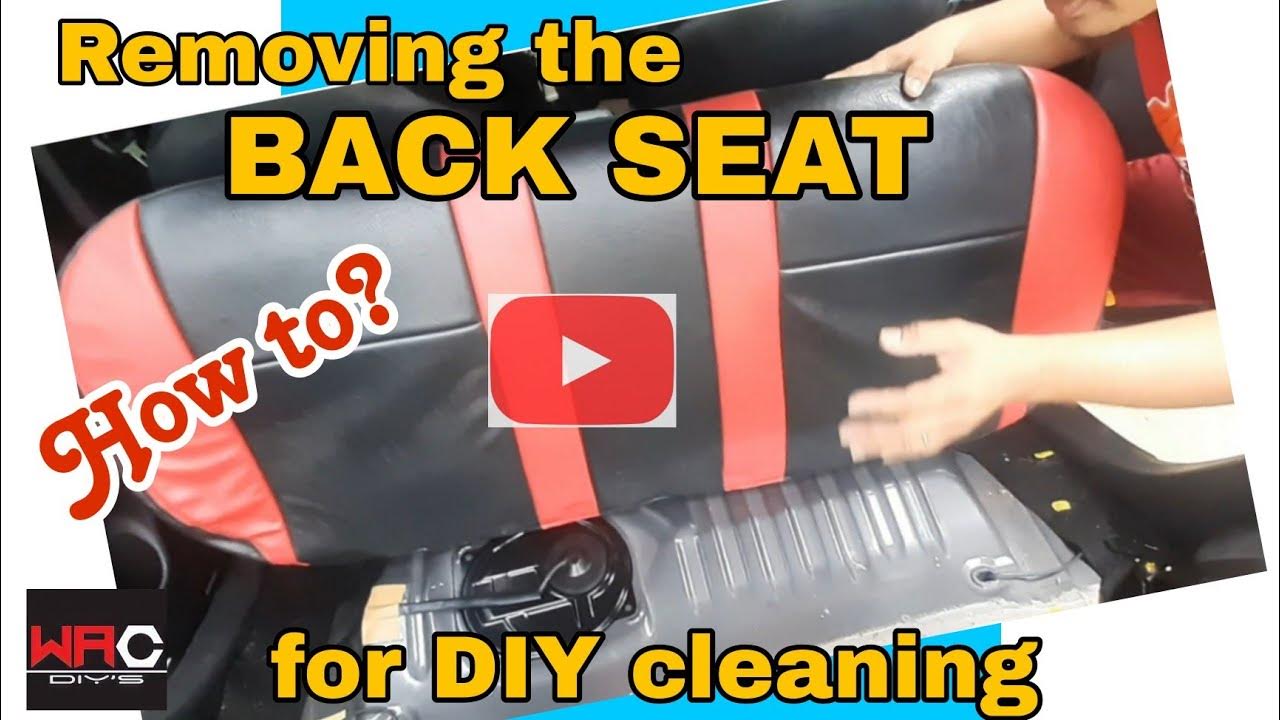 How to remove the back seat for cleaning? - YouTube