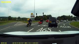 Motorbike near miss