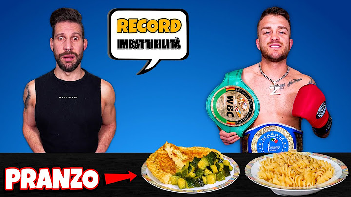 Provo la DIETA del CAMPIONE ITALIANO di PUGILATO pesi Supermedi - (Ancora Imbatutto)
