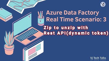 zip to unzip dynamic token(rest api) |Azure Data Factory Real-time Scenarios