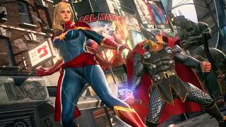 Captain Marvel and Thor vs Thanos and Gamora -MARVEL VS. CAPCOM: INFINITE