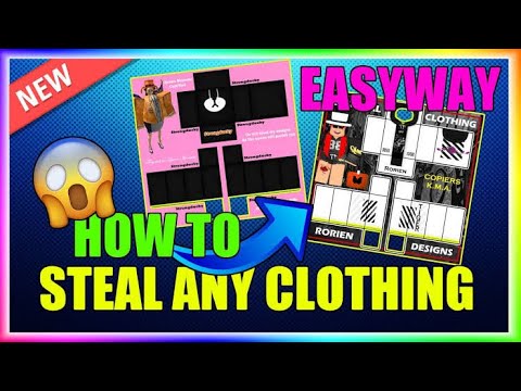 How to Steal Shirts Template in Roblox - YouTube
