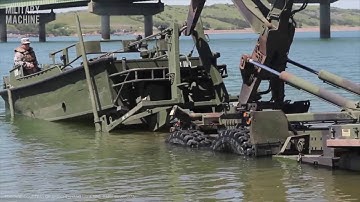 The Improved Ribbon Bridge - Transporting Military Vehicles Across the Missouri River