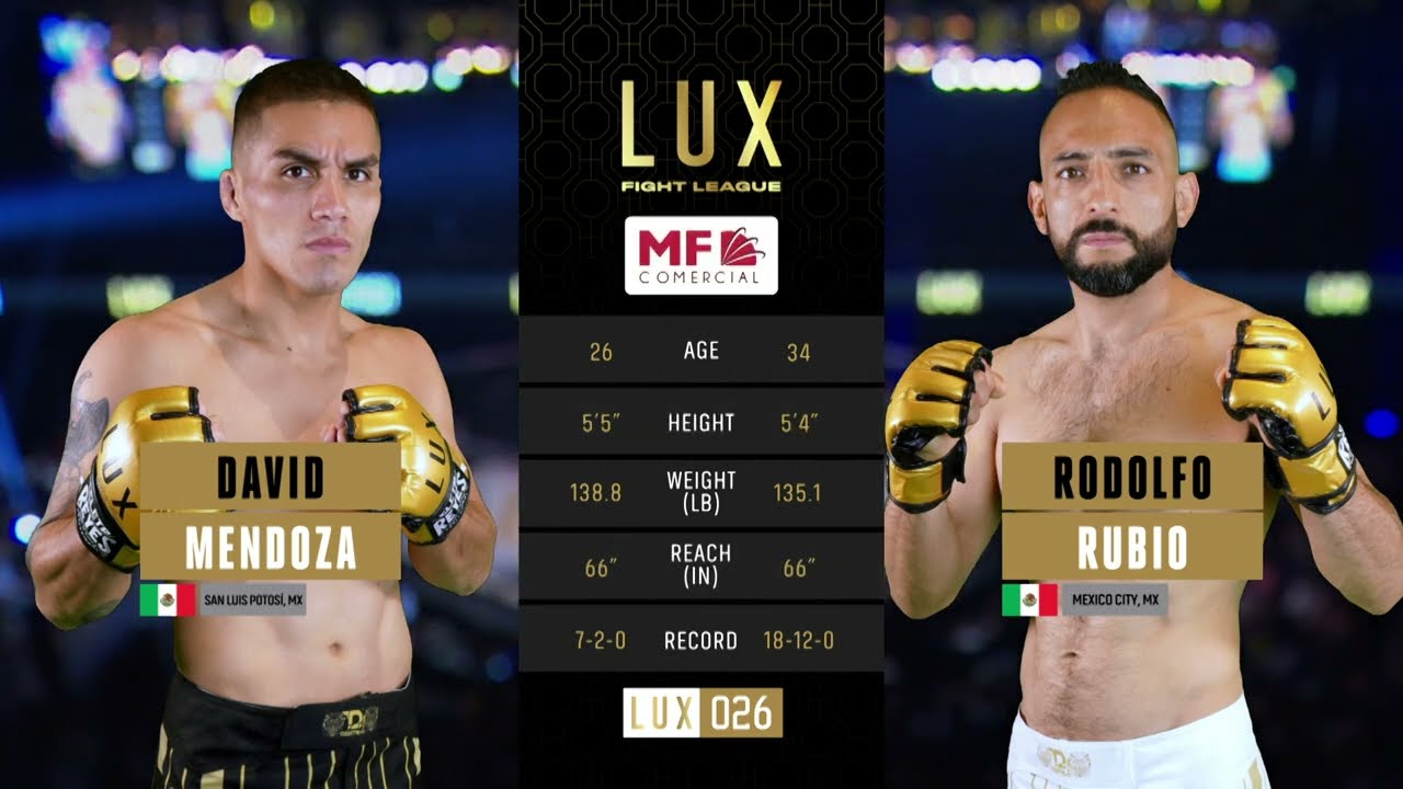 Rodolfo "Fito" Rubio vs David "Leon" Mendoza en Lux 026
