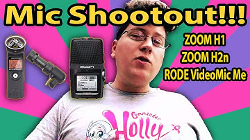 Mic Shootout!!! ZOOM H1 vs ZOOM H2n vs RODE VideoMic Me!!! - TheAndySan