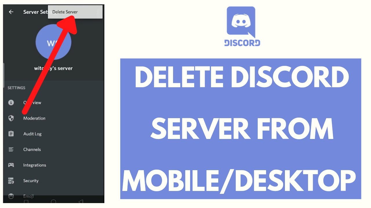 How to Delete a Discord Server on Desktop or Mobile