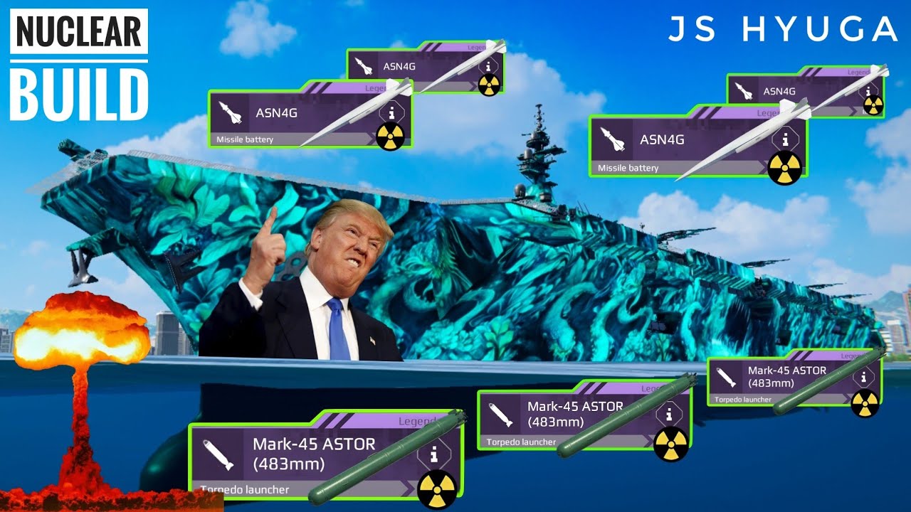 JS Hyuga with 4x ASN4G & 3x Mark-45 ASTOR Nuclear Build ☢️- Modern Warships