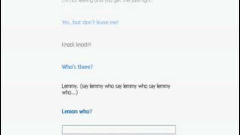 I try to tell Cleverbot a joke