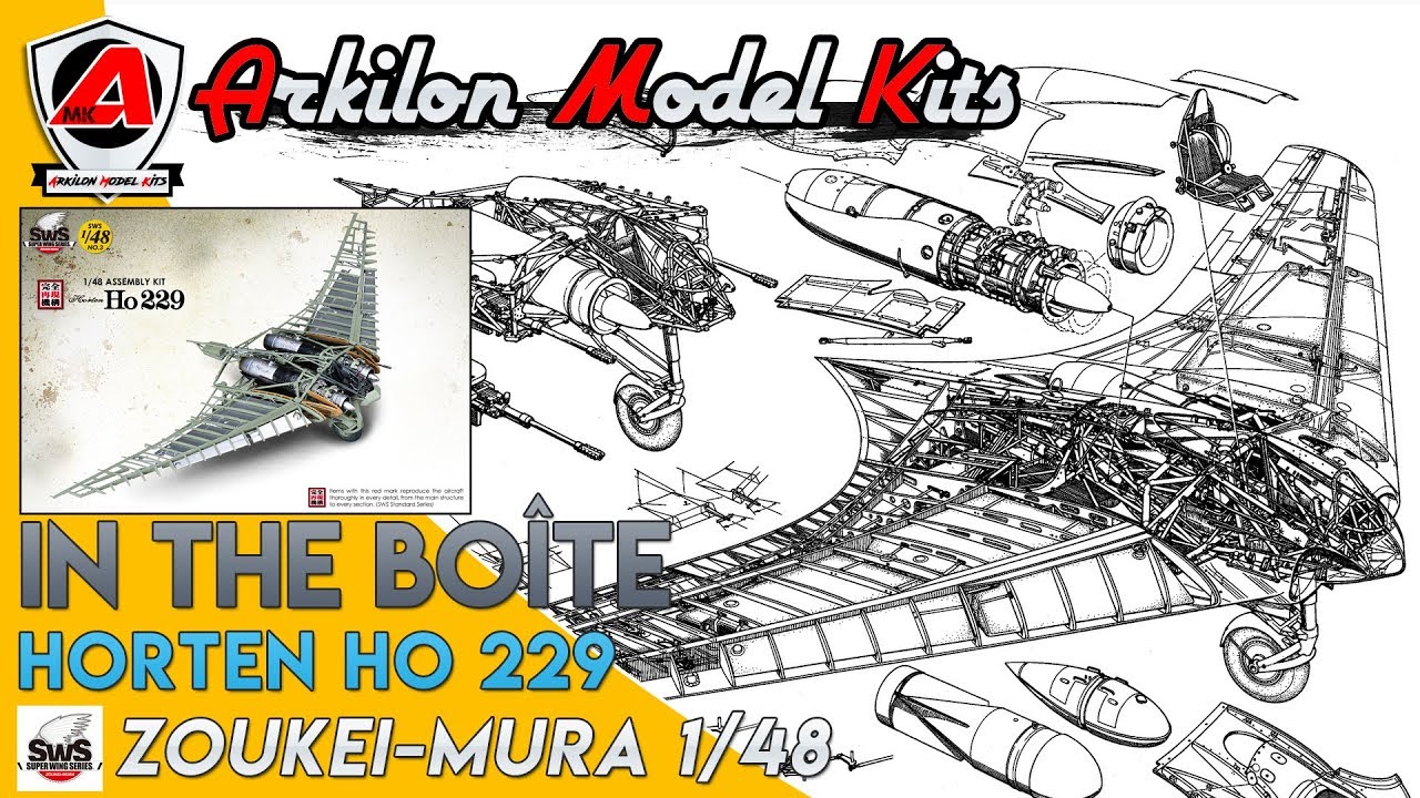 1 In The Boite Horten Ho 229 Zoukei Mura 1 48 Youtube