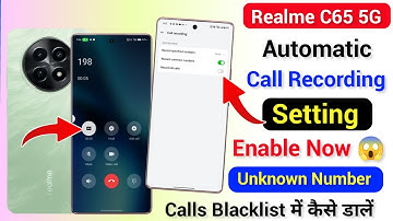 Realme C65 5G Auto Call Recording Setting | Realme C65 Automatic Call Recording Kaise On Kare