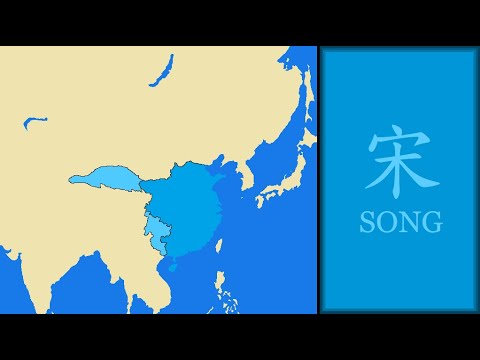History of Song Dynasty (China) : Every Year (Map in Chinese Version)