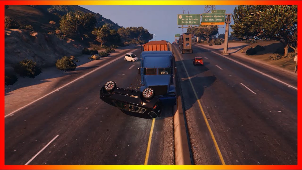 GTA 5 - Truck Crash Compilation
