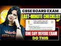 STOP! ❌ Don't Go to the Exam Without This Checklist | CBSE 2026