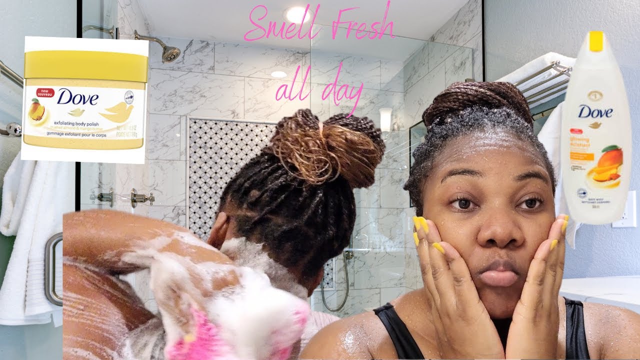 MY SHOWER & BODY CARE ROUTINE | Feminine hygiene, smell good all day ...