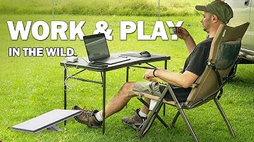 How I Built a Portable Outdoor Office with Starlink Mini (12v power)