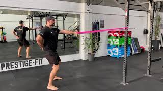 Banded Single Arm Row demonstration