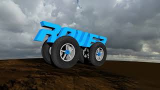 BluffTitler Auto Rolling Wheels Perfectly Working in Rocky Terrain