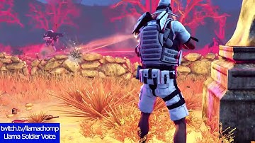 Llamachomp Soldier voicepack demonstration