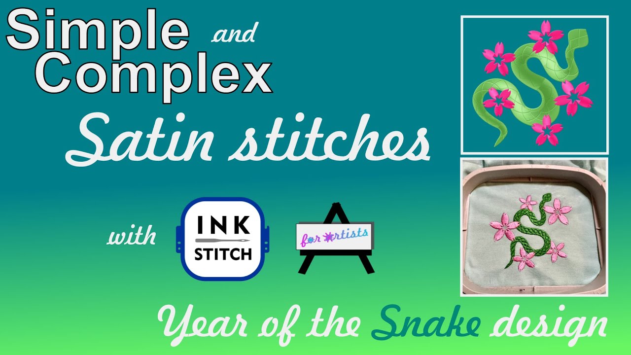 Simple and Complex Satin Designs in Inkstitch - YouTube