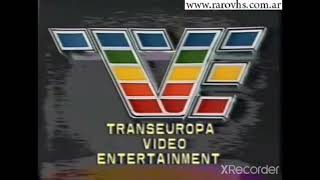 VHS Companies from the 80's #1421 TRANSEUROPA VIDEO ENTERTAINMENT