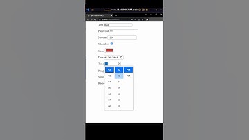 😋😋 Cool HTML Input Types in HTML5 you must know! #shorts #javascript #html #programming